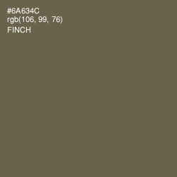 #6A634C - Finch Color Image