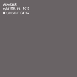 #6A6365 - Ironside Gray Color Image