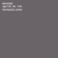 #6A6368 - Ironside Gray Color Image