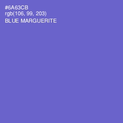 #6A63CB - Blue Marguerite Color Image