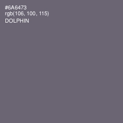#6A6473 - Dolphin Color Image