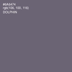 #6A6474 - Dolphin Color Image