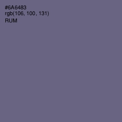 #6A6483 - Rum Color Image