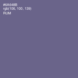 #6A648B - Rum Color Image