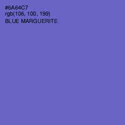 #6A64C7 - Blue Marguerite Color Image