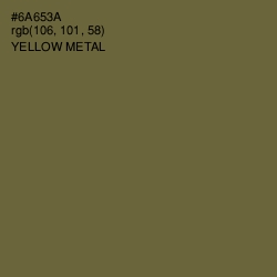 #6A653A - Yellow Metal Color Image