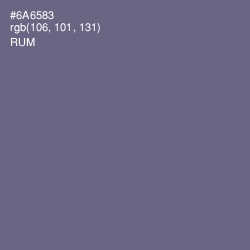 #6A6583 - Rum Color Image