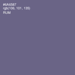 #6A6587 - Rum Color Image