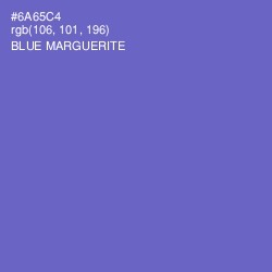 #6A65C4 - Blue Marguerite Color Image