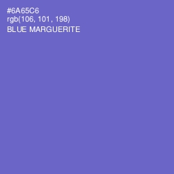 #6A65C6 - Blue Marguerite Color Image