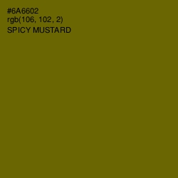 #6A6602 - Spicy Mustard Color Image