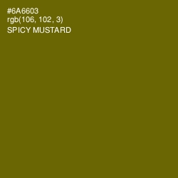 #6A6603 - Spicy Mustard Color Image