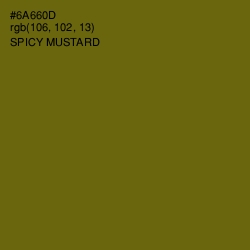 #6A660D - Spicy Mustard Color Image