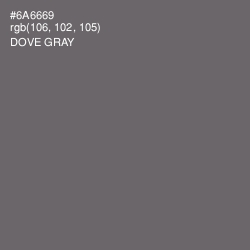 #6A6669 - Dove Gray Color Image