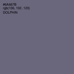 #6A667B - Dolphin Color Image