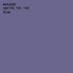 #6A668E - Rum Color Image