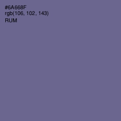 #6A668F - Rum Color Image