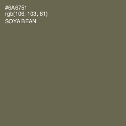 #6A6751 - Soya Bean Color Image