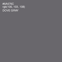 #6A676C - Dove Gray Color Image