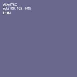 #6A678C - Rum Color Image