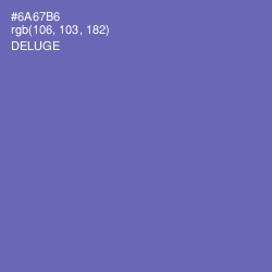 #6A67B6 - Deluge Color Image
