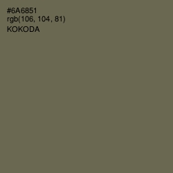 #6A6851 - Kokoda Color Image