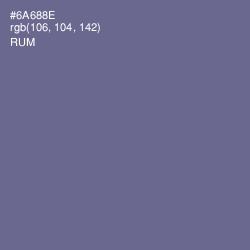 #6A688E - Rum Color Image