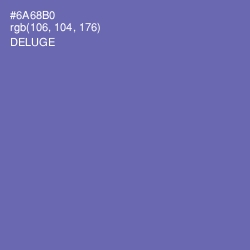 #6A68B0 - Deluge Color Image