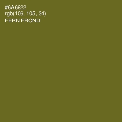 #6A6922 - Fern Frond Color Image