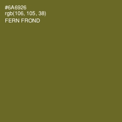 #6A6926 - Fern Frond Color Image