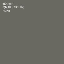 #6A6961 - Flint Color Image