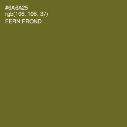 #6A6A25 - Fern Frond Color Image