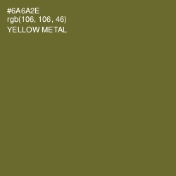#6A6A2E - Yellow Metal Color Image