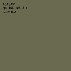 #6A6A51 - Kokoda Color Image