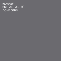 #6A6A6F - Dove Gray Color Image