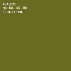 #6A6B23 - Fern Frond Color Image