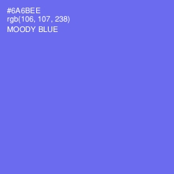 #6A6BEE - Moody Blue Color Image