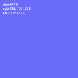 #6A6BFB - Moody Blue Color Image