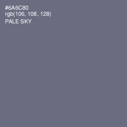 #6A6C80 - Pale Sky Color Image