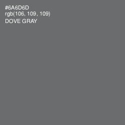 #6A6D6D - Dove Gray Color Image