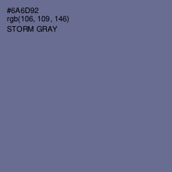 #6A6D92 - Storm Gray Color Image