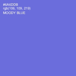 #6A6DDB - Moody Blue Color Image