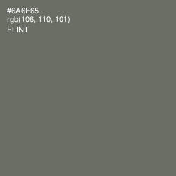 #6A6E65 - Flint Color Image