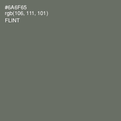 #6A6F65 - Flint Color Image
