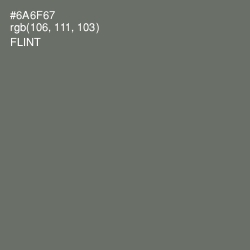 #6A6F67 - Flint Color Image