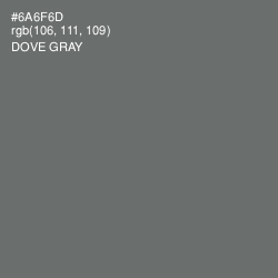 #6A6F6D - Dove Gray Color Image