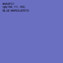 #6A6FC1 - Blue Marguerite Color Image