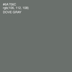 #6A706C - Dove Gray Color Image