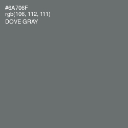 #6A706F - Dove Gray Color Image