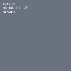 #6A717F - Nevada Color Image